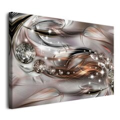 Abstraktus vaizdas Glamour Diamonds Silver Copper Modern Interior 80x120 kaina ir informacija | Reprodukcijos, paveikslai | pigu.lt