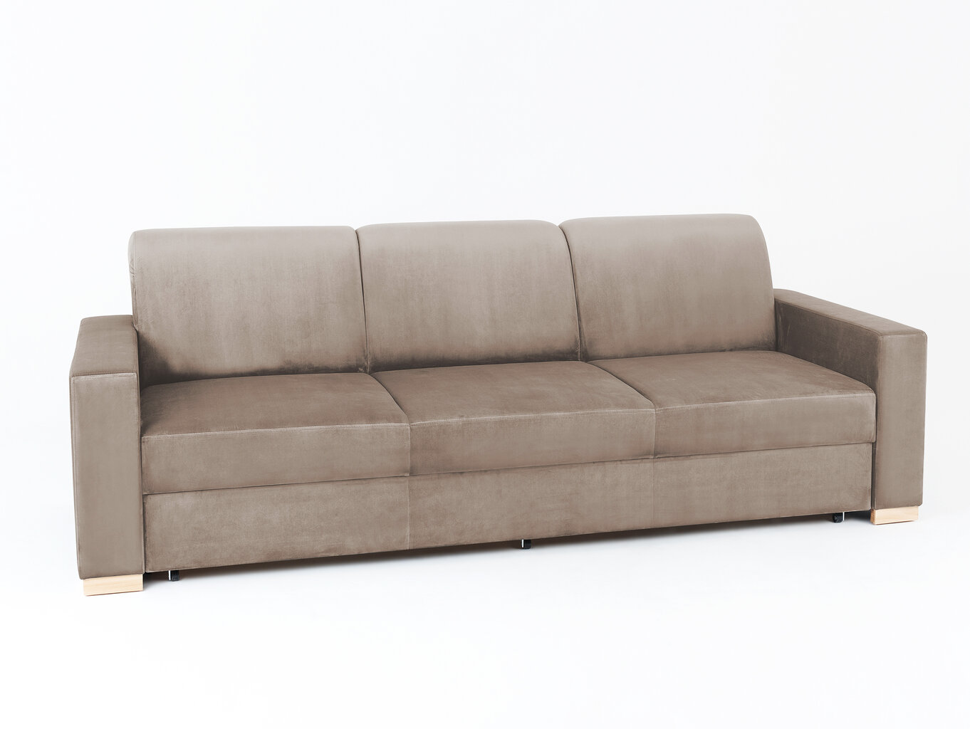 Sofa lova "Instit", 232x95x82 cm, smėlio spalvos kaina ir informacija | Sofos | pigu.lt