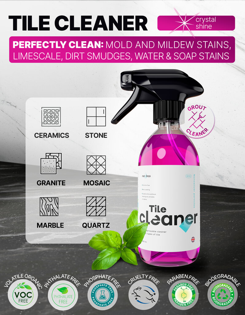 Nanoteqa plytelių valiklis Tile Cleaner, 500 ml kaina ir informacija | Valikliai | pigu.lt