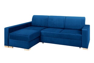 Kampinė sofa-lova "Instit", 232x95/164x82 cm, mėlyna kaina ir informacija | Minkšti kampai | pigu.lt