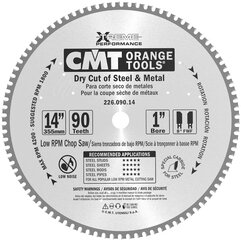 226.090.14 CMT HM PJŪKLO DISKAS, SKIRTAS STEEL 355X25.4X90Z / STEEL STANDARD kaina ir informacija | Pjūklai, pjovimo staklės | pigu.lt