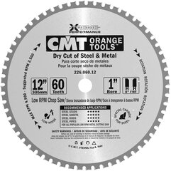 226.060.12 CMT HM PJŪKLO DISKAS, SKIRTAS STEEL 305X25.4X60Z / STEEL STANDARD kaina ir informacija | Pjūklai, pjovimo staklės | pigu.lt