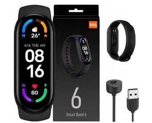 Xiaomi Mi Smart Band 6 Black kaina ir informacija | Išmaniosios apyrankės (fitness tracker) | pigu.lt