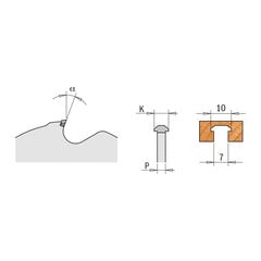 240.601.04 CMT DIA FREZOS 100X22X3Z / LAMELLO ZETA P2 / P-SYSTEM kaina ir informacija | Pjūklai, pjovimo staklės | pigu.lt