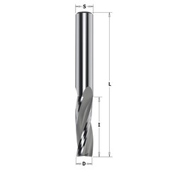 CMT SPIRALINIS MEDIENOS / PLOKŠTĖS / PVC APDAILOS PJAUSTYTUVAS Z3 D10 I32 L80 S10MM / TEIGIAMA DEŠINĖ kaina ir informacija | Frezos | pigu.lt