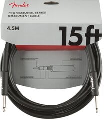 Instrumentinis kabelis Fender Professional 4.5M BLK kaina ir informacija | Kabeliai ir laidai | pigu.lt