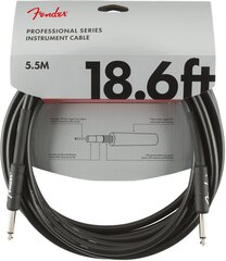 Instrumentinis kabelis Fender Professional 5.5M BLK kaina ir informacija | Kabeliai ir laidai | pigu.lt