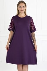 Suknelė moterims F5129-44, violetinė kaina ir informacija | Suknelės | pigu.lt