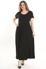Ilga juoda suknelė apkūnioms F5125-48/50 kaina ir informacija | Suknelės | pigu.lt