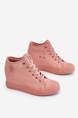 Hidden Wedge High Sneakers Big Star LL274036 Pink цена и информация | Рюкзаки и сумки | pigu.lt