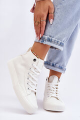 Women's Big Star Fabric High Top Sneakers LL274445 White цена и информация | Рюкзаки и сумки | pigu.lt