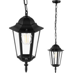 Lauko kabantis sodo šviestuvas E27 LATARNIA Black BELLIS LUMILED цена и информация | Уличные светильники | pigu.lt