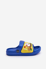 Light Children's Slides Sandals With Animal Motif Blue-Yellow Rico 26159-72 цена и информация | Спортивная обувь, кроссовки для женщин | pigu.lt