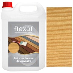 Medienos dažai GELTOS spalvos interjerui 5 L Flexol kaina ir informacija | Dažai | pigu.lt