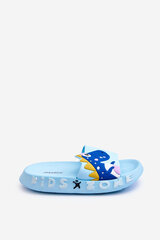 Children's Foam Slippers Dinosaur Light Blue Dario 26169-18 цена и информация | Спортивная обувь, кроссовки для женщин | pigu.lt