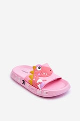 Children's Foam Slippers Dinosaur Pink Dario 26171-18 цена и информация | Спортивная обувь, кроссовки для женщин | pigu.lt