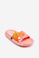 Children's Foam Slippers Dinosaur Light pink Dario 26173-18 цена и информация | Спортивная обувь, кроссовки для женщин | pigu.lt