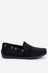 Men's Suede Slip-On Moccasins Black Rayan 26464-T цена и информация | Женские солнцезащитные очки | pigu.lt