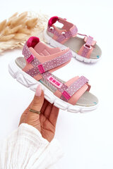 Child's Sandals with Velcro Big Star LL374202 Pink 26599-72 цена и информация | Спортивная обувь, кроссовки для женщин | pigu.lt