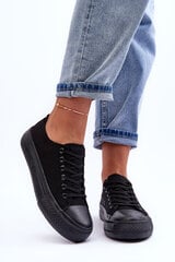 Low Classic Sneakers on Platform Black Jazlyn цена и информация | Рюкзаки и сумки | pigu.lt