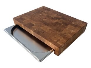 Chefs Soul Oaktray Premium Pjaustymo / serviravimo lenta, 37x27x5cm kaina ir informacija | Pjaustymo lentelės | pigu.lt