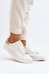 Women's sneakers made of eco leather white Tiraelle цена и информация | Рюкзаки и сумки | pigu.lt