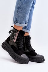 High Top Women's Sneakers on Chunky Platform Black Wonise цена и информация | Рюкзаки и сумки | pigu.lt