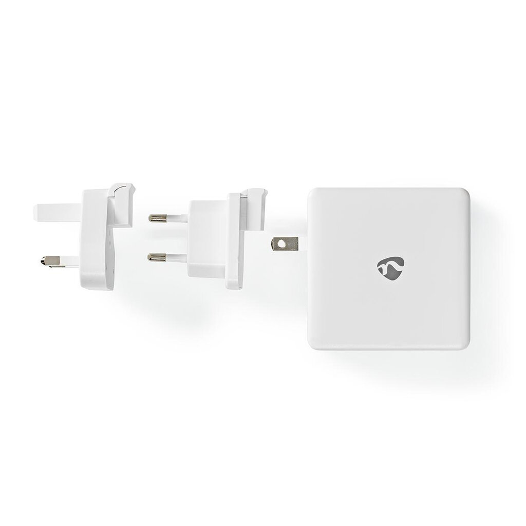 Nedis greitas sieninis įkroviklis - 65W - 2 x USB-C išvestis цена и информация | Krovikliai telefonams | pigu.lt