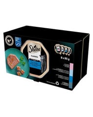 Sheba Classics Smaki su lašiša, balta žuvimi, tunu ir menke, 32x85 g kaina ir informacija | Konservai katėms | pigu.lt