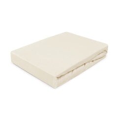 Marškinėlių lakštas su elastine juosta 160x200 Cream Prestige Collection 160 g/m2 kaina ir informacija | Paklodės | pigu.lt