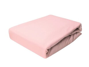 Marškinėlių lakštas su elastine juosta 180x200 Powder Pink Prestige Collection 160 g/m2 kaina ir informacija | Paklodės | pigu.lt