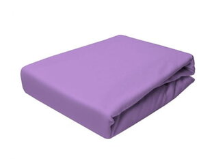 Marškinėlių lakštas su elastine juosta 180x200 Light Violet Prestige Collection 160 g/m2 kaina ir informacija | Paklodės | pigu.lt