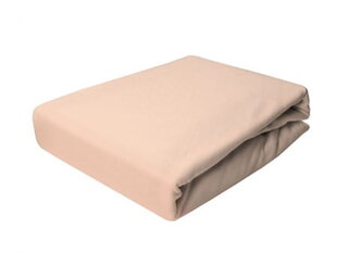 Megztinis lakštas su guma 120x200 Beige Prestige Collection 160 g/m2 kaina ir informacija | Paklodės | pigu.lt