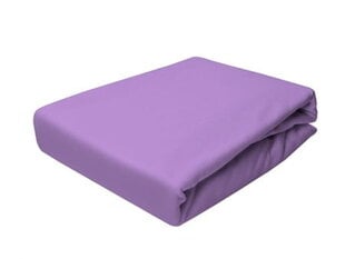 Džersio lakštas su guma 120x200 Light Violet Prestige Collection 160 g/m2 kaina ir informacija | Paklodės | pigu.lt