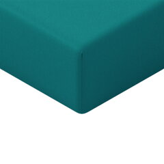 Marškinėliai su guma 120x200 Dark Turquoise Prestige Collection 160 g/m2 kaina ir informacija | Paklodės | pigu.lt