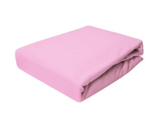 Megztinis lakštas su guma 140x200 Light Pink Prestige Collection 160 g/m2 kaina ir informacija | Paklodės | pigu.lt