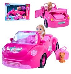 Lėlė su automobilių ir priedais kaina ir informacija | Žaislai mergaitėms | pigu.lt