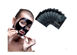 Маска для лица Pilaten Black Mask черная с активным бамбуковым углем 6г, 10 шт цена и информация | Маски для лица, патчи для глаз | pigu.lt