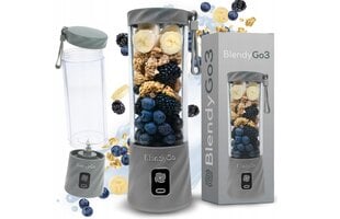 Originalus Blender BlendyGo 3 – belaidis USB, pilkas kaina ir informacija | Kokteilinės | pigu.lt