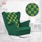 "Carol Duo" šeimos baldai butelis žalia šviesiai žalia mados supamoji kėdė kaina ir informacija | Svetainės foteliai | pigu.lt
