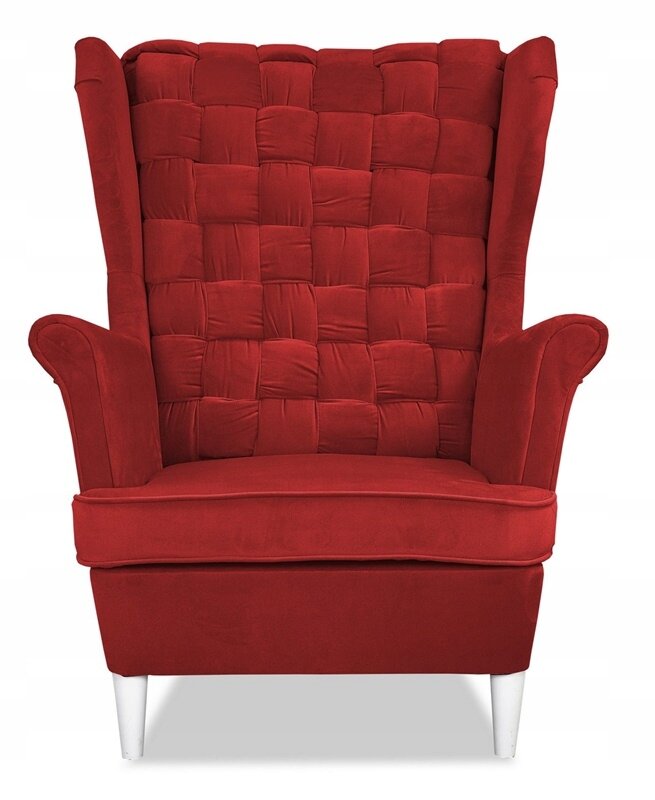 Carol Skandinaviškas fotelis su atlošu Šeimos baldai COMFORTABLE vyšninės spalvos kaina ir informacija | Svetainės foteliai | pigu.lt