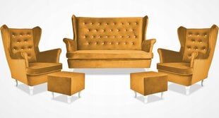 Poilsio baldų komplektas uszak Diana sofa foteliai pufai Šeimos baldų komplektas цена и информация | Кресла в гостиную | pigu.lt