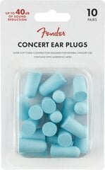 Беруши Fender Concert Ear Plugs, синие цена и информация | Принадлежности для музыкальных инструментов | pigu.lt