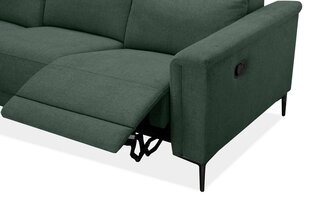 Sofa-reglaineris Loft24 Lund, žalia kaina ir informacija | Sofos | pigu.lt