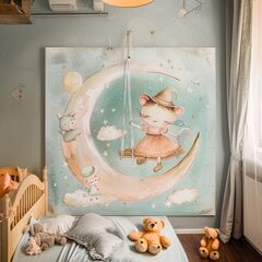 Paveikslas Pelytė sūpynėse - 60 x 60 cm цена и информация | Репродукции, картины | pigu.lt