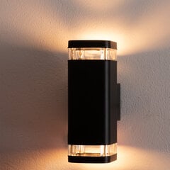 Lauko sodo šviestuvas fasado sieninis šviestuvas 2x GU10 12W LED IP54 Upstairs Downstairs EPSILO LUMILED цена и информация | Уличные светильники | pigu.lt