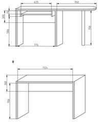 Kampinis rašomasis stalas OF - BN kaina ir informacija | Kompiuteriniai, rašomieji stalai | pigu.lt