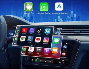 Carlinkit Tbox Plus Android 13.0 - 4G/64G belaidis Apple Carplay Android Auto / SIM SD kortelė kaina ir informacija | FM moduliatoriai | pigu.lt