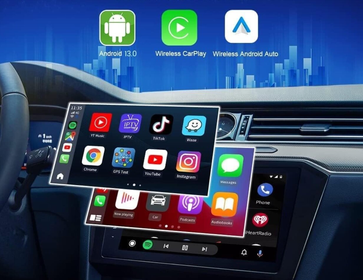 Carlinkit Tbox Plus Android 13.0 - 4G/64G belaidis Apple Carplay Android Auto / SIM SD kortelė цена и информация | FM moduliatoriai | pigu.lt