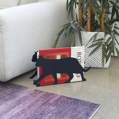 Balvi Žurnalo Laikiklis Feline sukląstantis į juodąją spalvą. Balvi Žurnalo Laikiklis Feline su Slinkta Fonine Pusė (Balvi Cat Magazine Holder with Reversible Panel) kaina ir informacija | Išskirtiniai maisto gaminimo prietaisai | pigu.lt